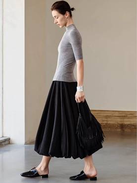 French Rosebud Midi Skirt