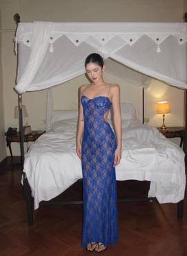 Lace Bodycon Maxi Dress