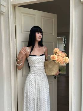 Polka Dot Maxi Dress