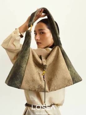 Boho Denim Hobo Bag