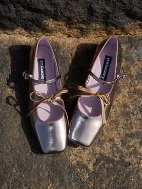 Square Toe Ballet Flats – Premium Leather