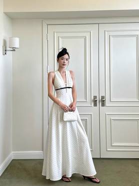 Polka Dot Maxi Dress