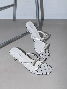 Paris Polka Mule Heels