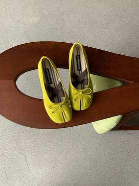 Tabi Ballet Natural Leather Flats