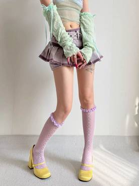 Flora Ruffle Socks