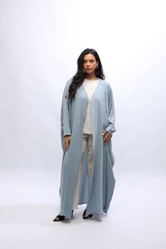 Blue Grey Nada Crepe