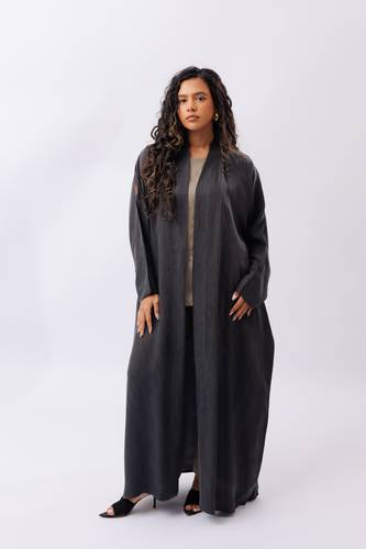 Charcoal washed silk