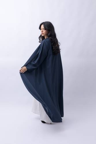 Navy A line Summer Crepe