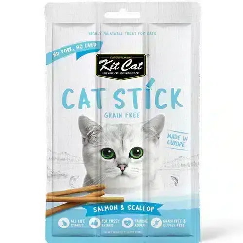 Kit Kat Cat Treats Salmon & Scallop Flavored Sticks 15g