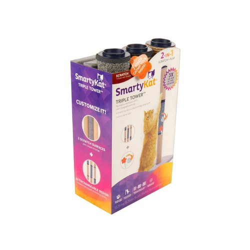SmartyKat Triple Tower Scratchers for Cats(09406)