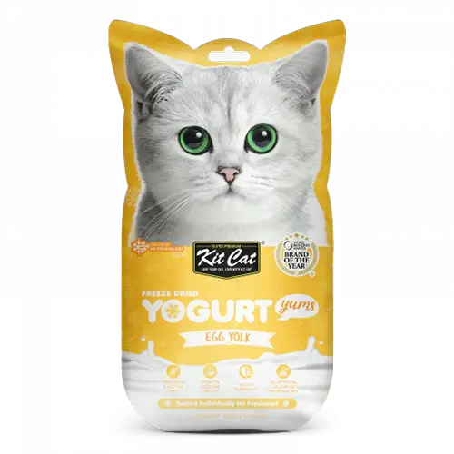 Kit Kat Yogurt Dried Cat Treats, Egg Yolk Flavor, 10g