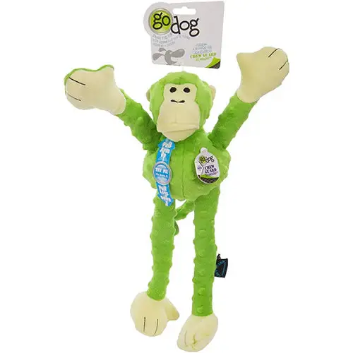 Go Dog Green Monkey Doll Dog Toy