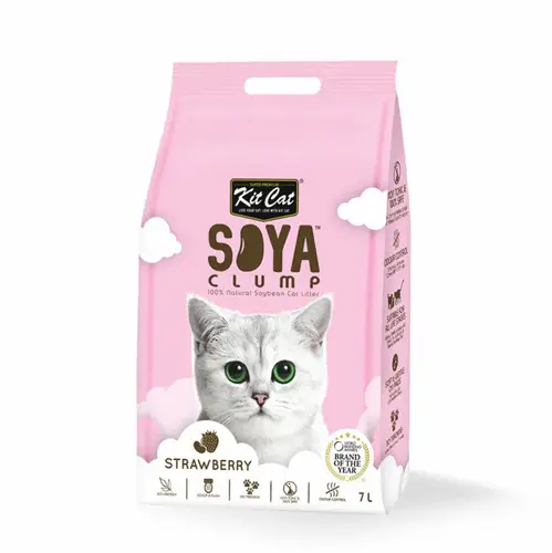 Kit Cat Soya Clump Soybean Litter Strawberry 7L