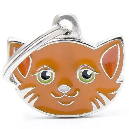 My Family necklace in the shape of a red European cat