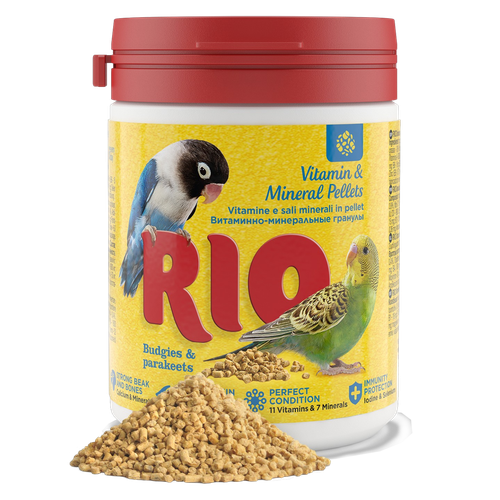 Rio Mineral and Vitamin Granules for Budgies and Parakeets - 120g