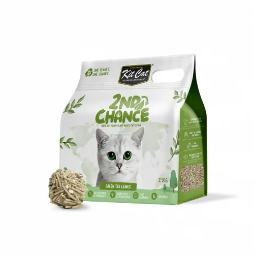 Kit Kat Green Tea Leaf Plant Litter Cat Litter, 7 Liters