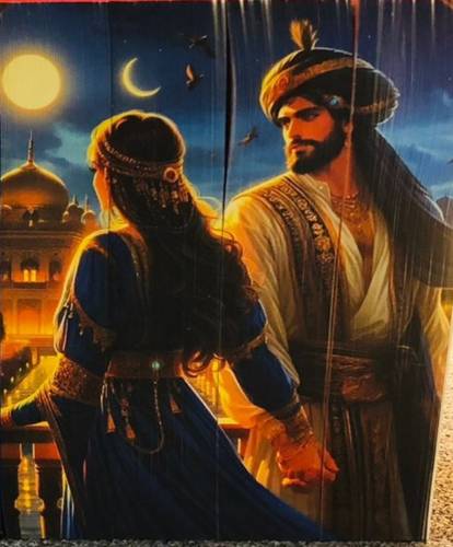 الف ليلة وليلة - طباعة على الحواف 