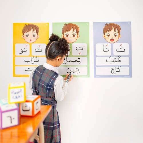 أصوات الحروف - 3 لوحات