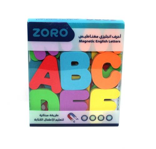حروف انجليزية مغناطيسية ملونة