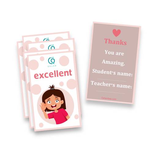 بطاقات تعزيز excellent بنات - 20 بطاقة