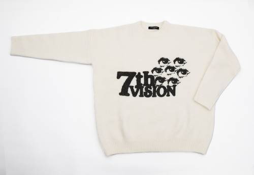 WHITE WOOLEN SWEATER 