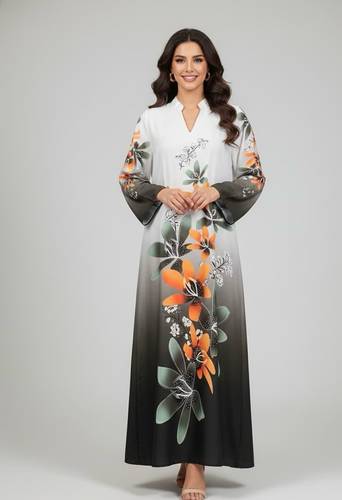 جلابية حريمي مطبوعة