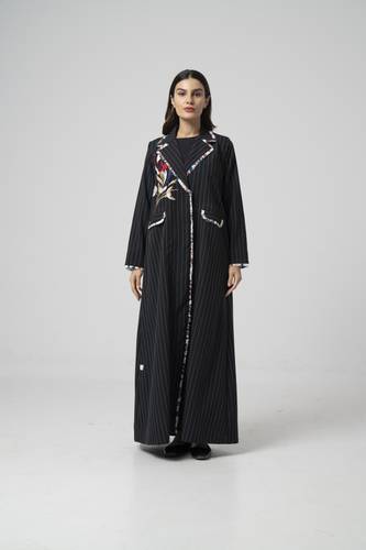 عباية صيفية أسود - K277