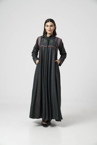 عباية صيفية زيتي- K287