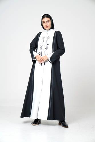 عباية صيفية باللون الأسود - K141