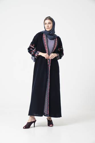 عباية شتوية لون كحلي - IT22