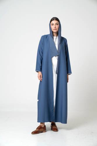 عباية صيفية باللون السماوي - K102