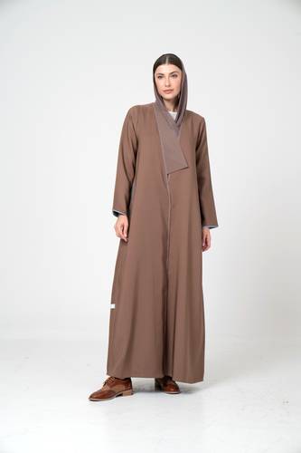 عباية صيفية باللون البني - K100
