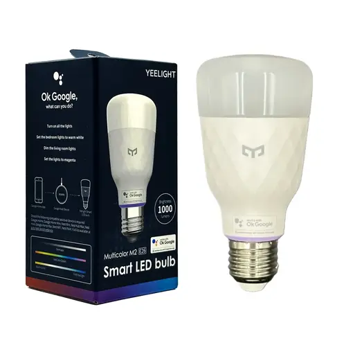 مصباح ذكي ملون LED قابل للتعتيم مع تحكم صوتي