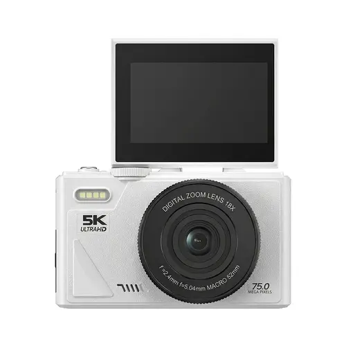 كاميرا رقمية بدقة 4K و75 ميجابكسل مع واي فاي وشاشة 1.3 بوصة