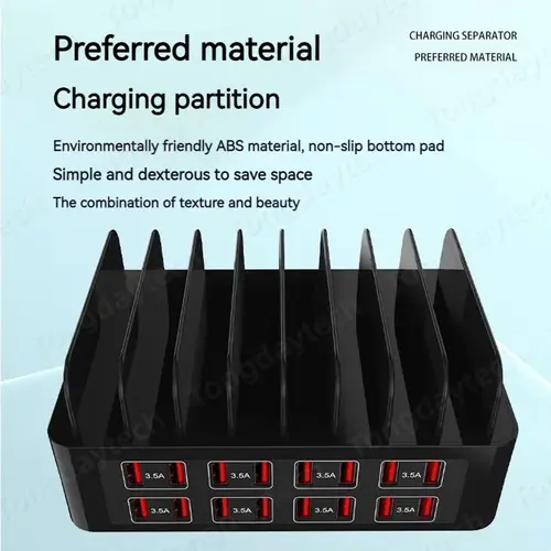 محطة شحن ذكية 150 واط بـ 16 منفذ USB وType-C فائقة السرعة