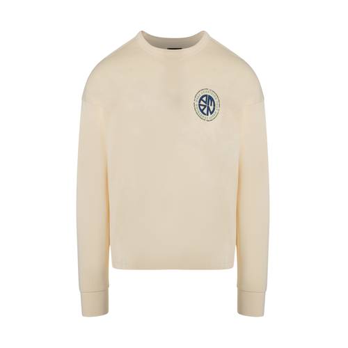 AMEN. Logo long sleeve cropped shirt