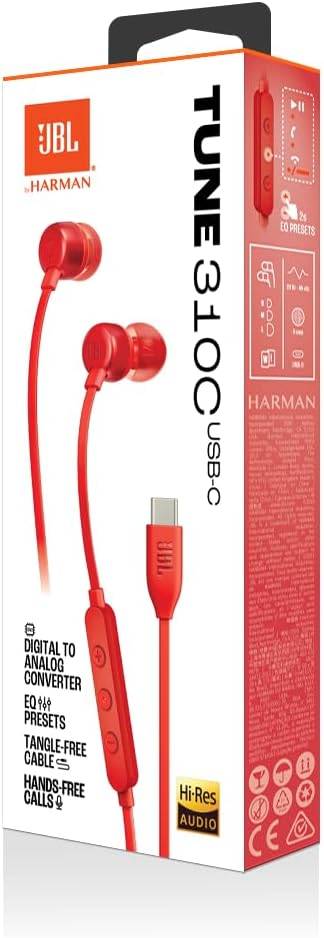 JBL TUNE 310C USB-C Wired Hi-Res In-Ear Headphones