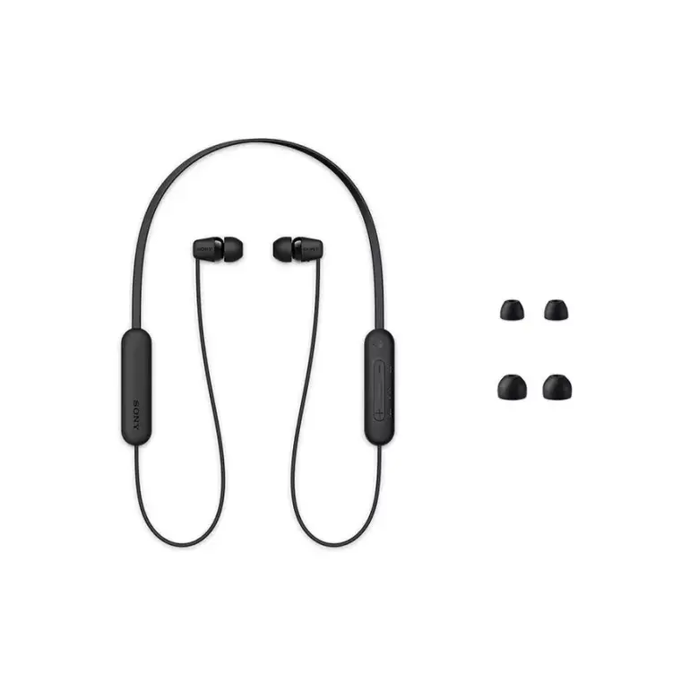 سوني سماعة أذن WI-C100 داخلية لاسلكية - أسود