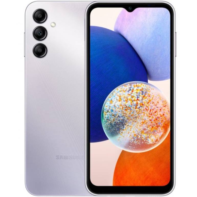 سامسونج جالكسي A14 ثنائي الشريحة بذاكرة رام 4GB وذاكرة داخلية 64GB يدعم تقنية 5G - فضي