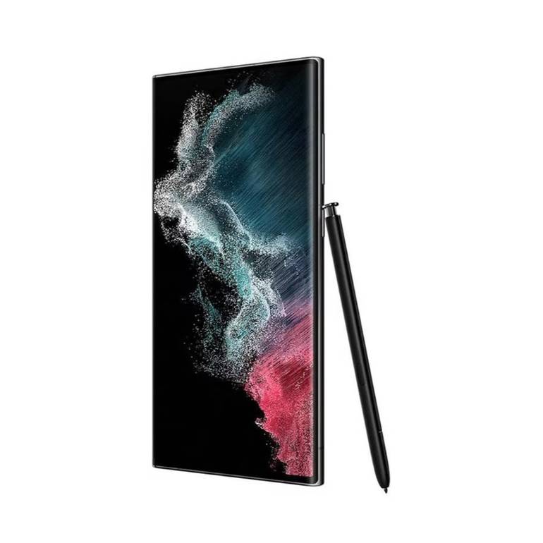 سامسونج جالاكسي S22 ألترا ثنائي الشريحة بذاكرة رام 12GB وذاكرة داخلية 256GB ويدعم 5G مع سماعات - أسود