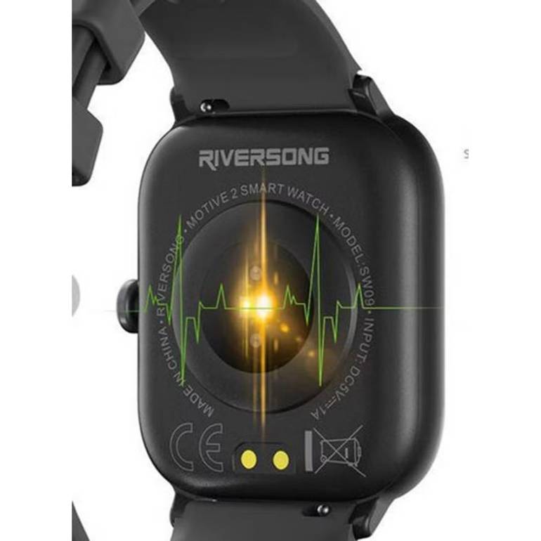 ريفرسونغ ساعة ذكية طراز Motive2 بشاشة لمس ومساعد صوتي - أسود 