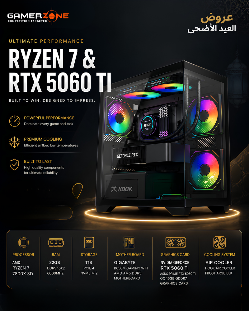 Ryzen 7 7800X3D RTX 5060 Ti