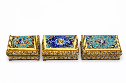 طقم صناديق فارسية (3 حبات) – صناعة يدوية فاخرة