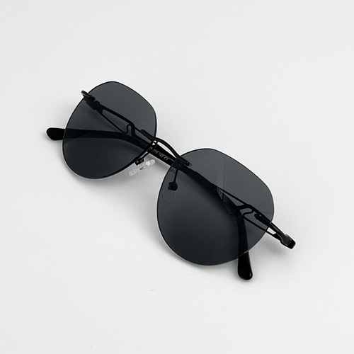 Ellure oval frameless collection-black