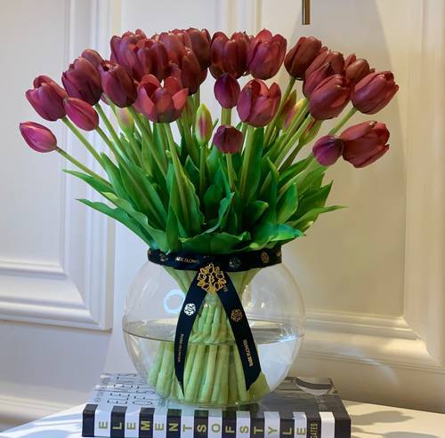 Purple Tulips صناعي