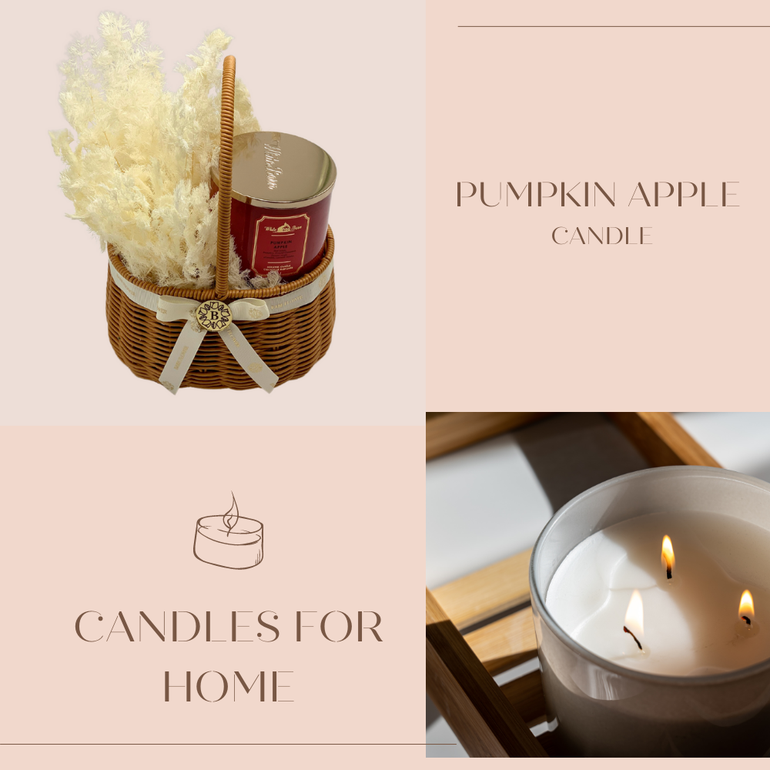 Pumpkin Apple Candle - شمعة التفاح واليقطين 2
