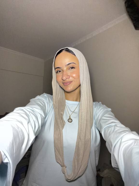Kuwaiti twist scarf- Greige 