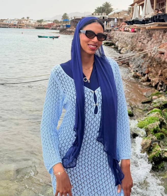 Beach Scarf - Navy Blue
