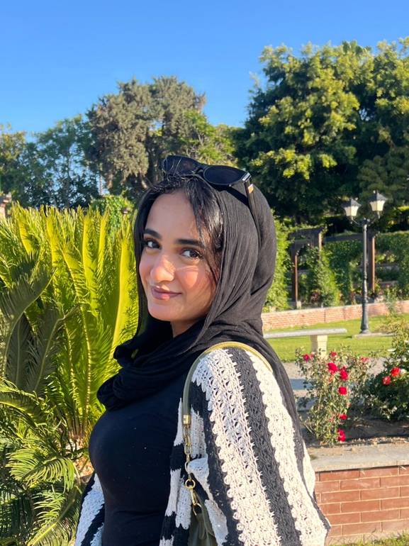 Ruffled cotton scarf - Black