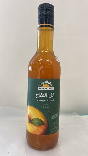 خل تفاح ارض الطبيعه 500مل